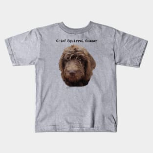 Doodle Dogs Chief Squirrel Chaser Kids T-Shirt